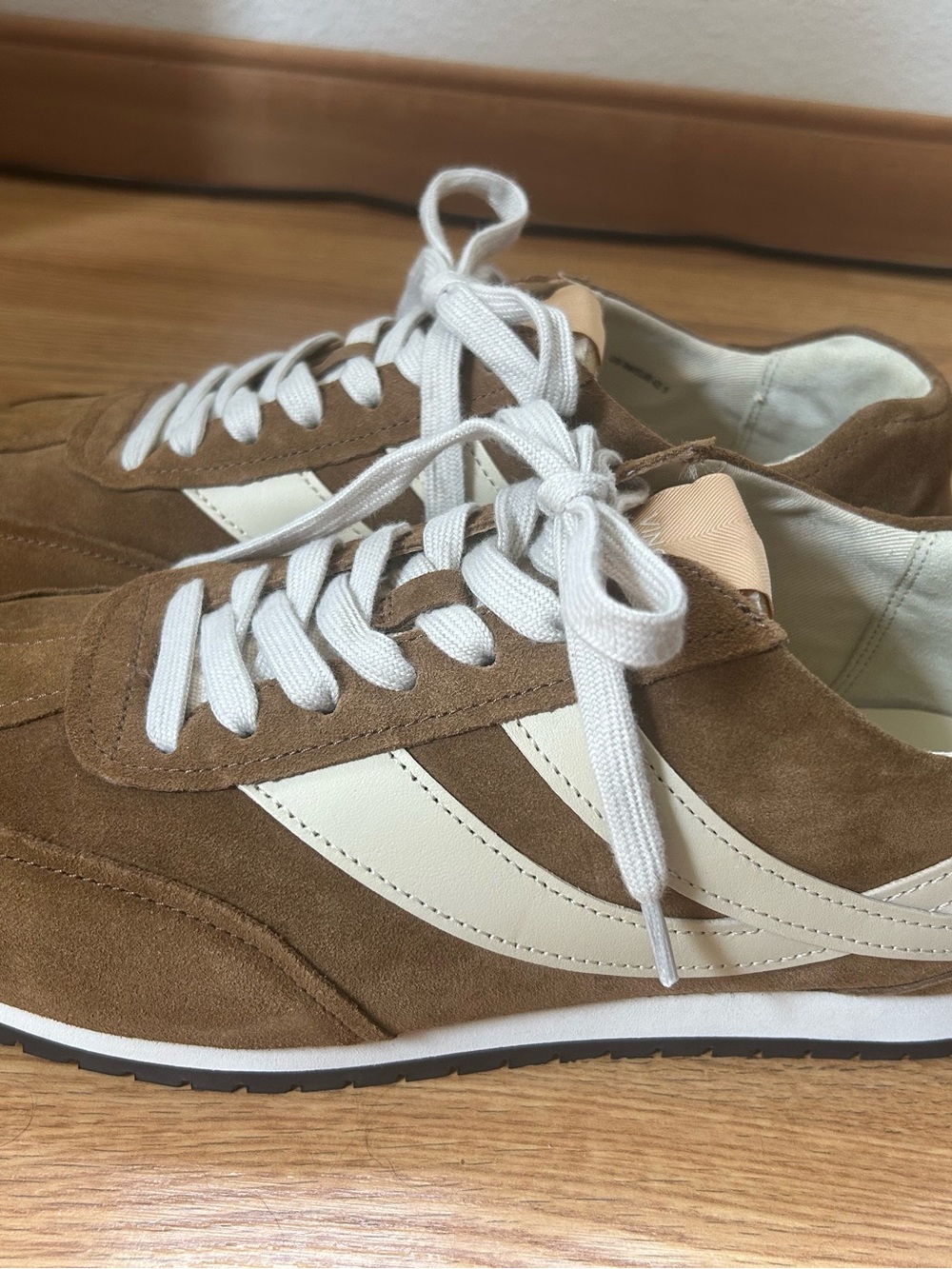 Vince Brown Suede Sneakers
